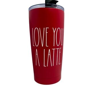 RAE DUNN "Love you a latte" Valentine's Day Travel‎ Tumbler